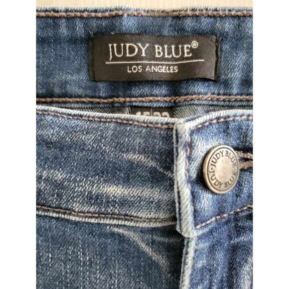 Judy Blue Los Angeles Skinny Fit Denim Blue Jeans size 15 - Picture 2 of 7